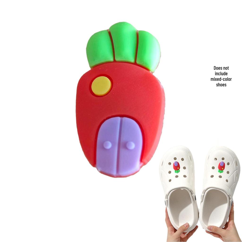 Rabbit Shoe Accessories: Cartoon PVC Charms for DIY Hole Shoes