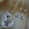 Medieval Style Flower Vine Red Lace Gourd Necklace Ruyi Hollow Collarbone Chain Hair Ruyi National Style