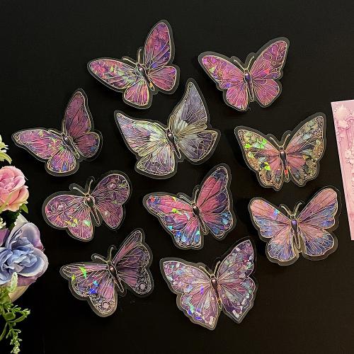 

Laser hot stamping butterfly wall stickers, exquisite decorations, DIY tents, stickers, bedroom creative materials
