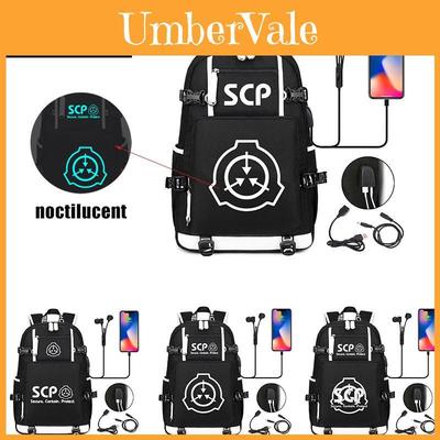 Scp Foundation Luminous Backpack With High Capacity Usb Charging