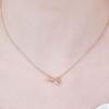 ELLE Jewelry Loop Point Ribbon Necklace ELBRNN234