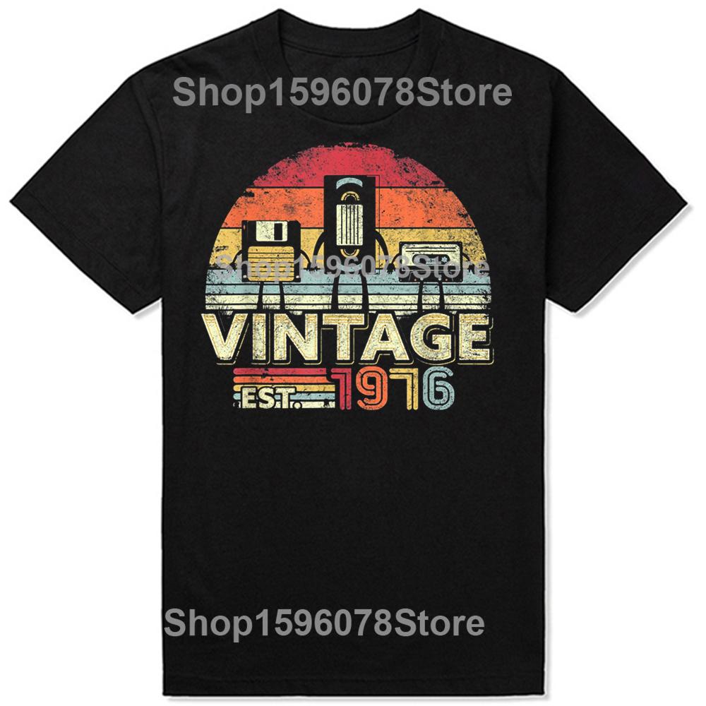 Classic 1976 Limited Edition 49 Year Old 49th Birthday T-Shirt Men Summer The Best Birthday Gifts Graphic Unisex T Shirt
