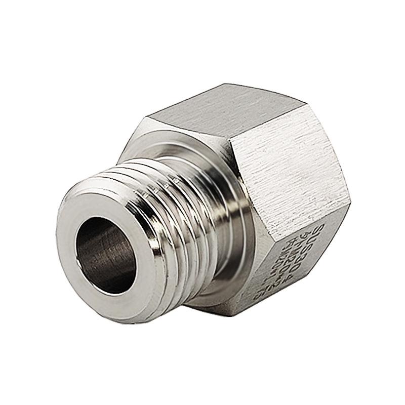 Stainless Steel 304 Thread Conversion Adapter, M20x1.75 Female to M20x2 Male, Metric Reducer (1028)