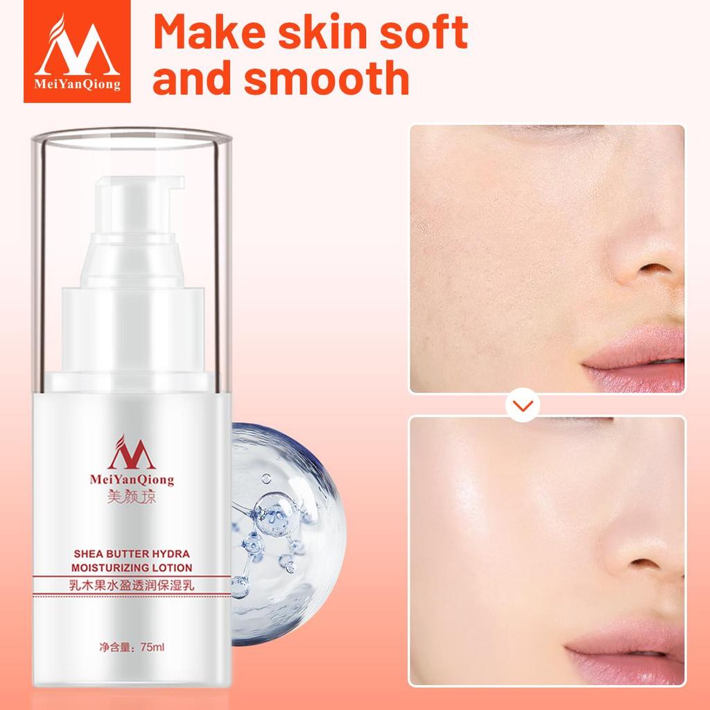 Emulsione viso al burro di karité Idra Lozione idratante Cura della pelle Crema per il viso Anti-età Sbiancamento Bellezza Make Up Siero Crema da notte