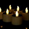 6pcs Simulation Flameless LED Candle  Lamp Waterproof Landscape Candle Lights  Garden Decoration