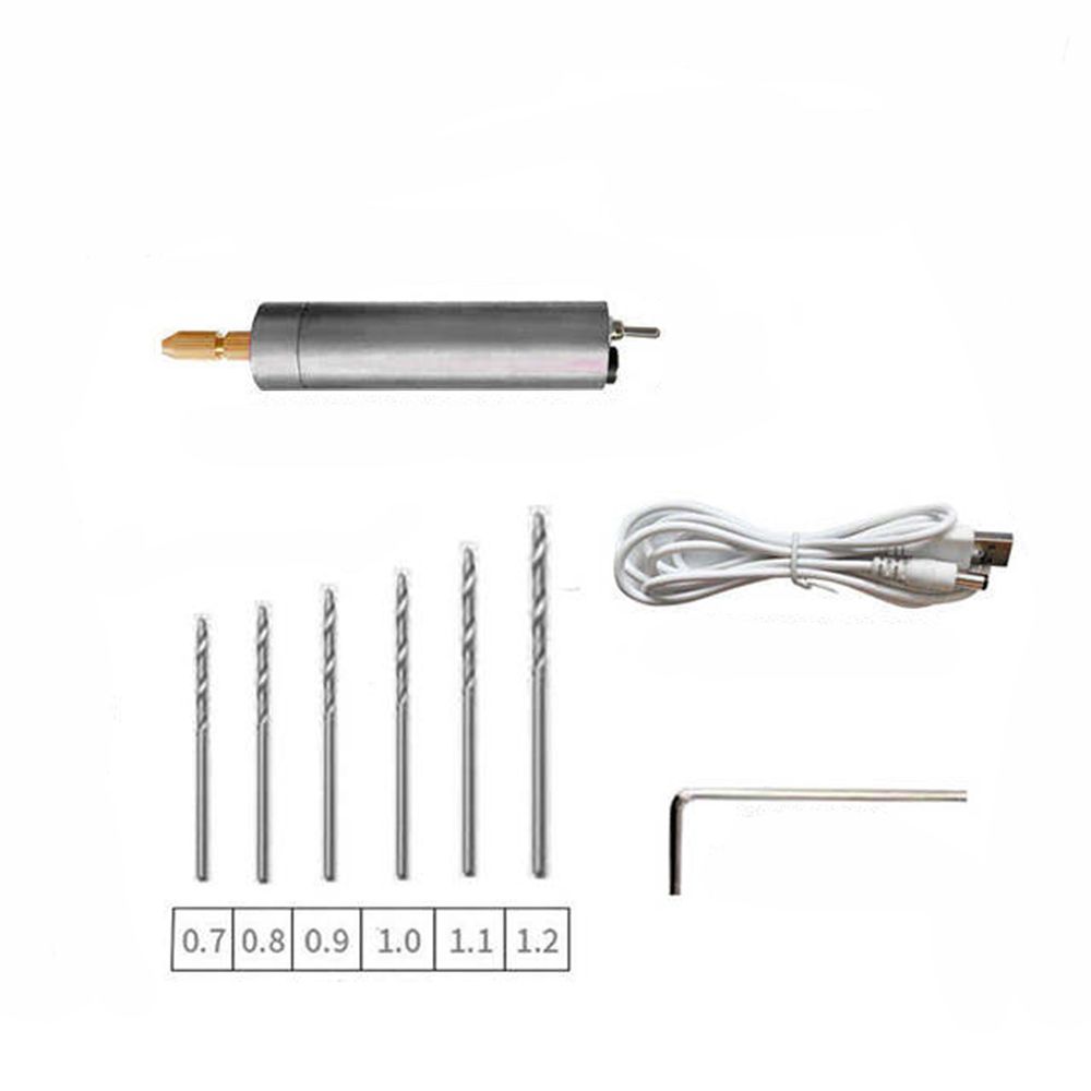 Micro Jewelry Making Engraving Pen Electric Grinder USB Drill Metal Hole Punch Machine Electric Hand Drill DIY Drilling