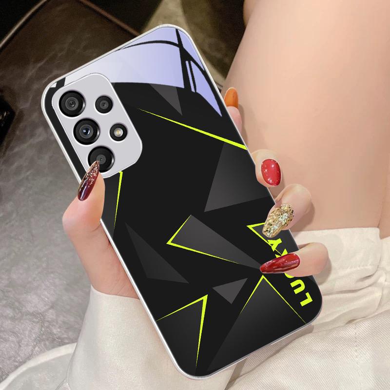 Linien-Diamantgitter für Samsung Galaxy S10 4G S20 11E 30 S21 21Fe 22 S24 Pro S23 Ultra 5G S8 S9 Gehärtetes Glas Handyhülle