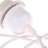 1 Set Nordic Half Teeth Lampshade Base Vintage E27 Hanging Lamp Holders With 0.8/1/1.2/1.5M Cable Ceiling Lamp Holder Socket