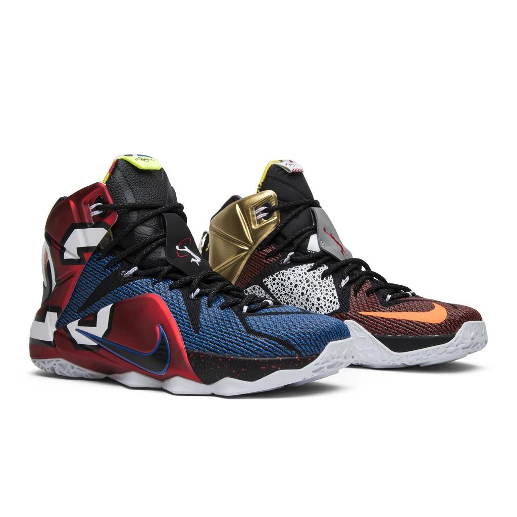 Nike LeBron 12 SE 'What The' (Unisex) Multi-Color / Metallic Cacao / Phantom Basketball Shoes 802193 909
