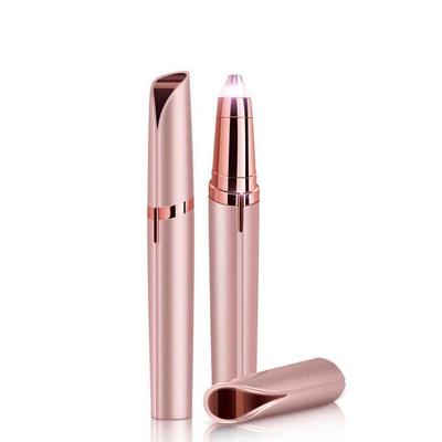 Portable Rechargeable Anti-Scratch Electric Eyebrow Trimmer with Automatic Lipstick Design