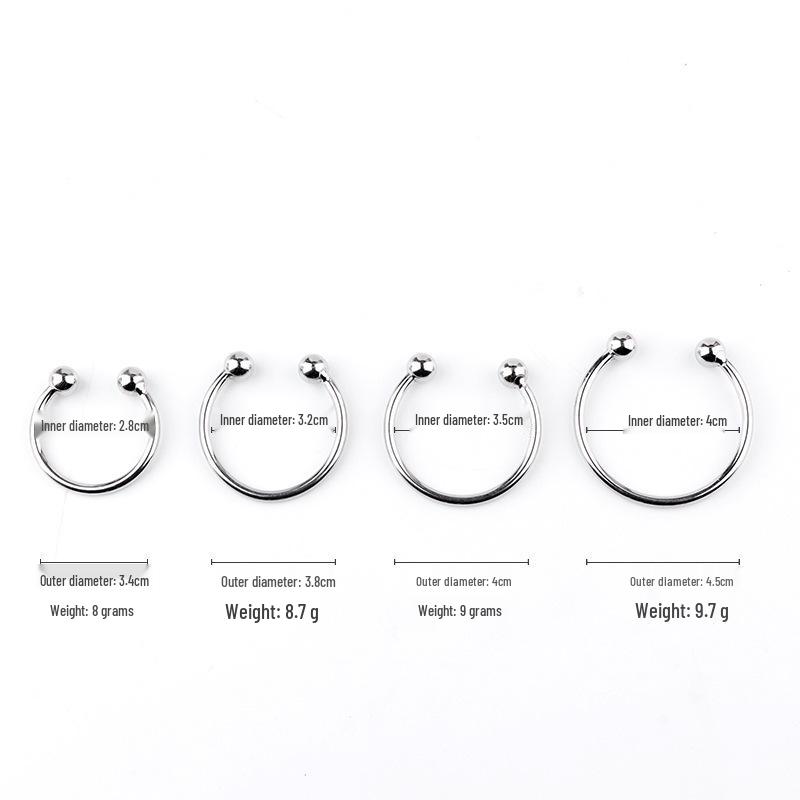 Men's Metal Lock Glans Ring: Erotic Desensitization for Shared Pleasure and Extended Ejaculation.