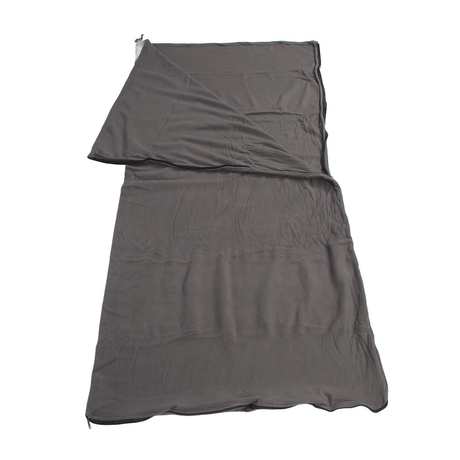 Fleece Sleeping Bag Foldable Sleeping Liner Portable Fleece  ed Sleeping Bag Liners for Camping Traveling