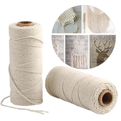 1 Roll DIY Cotton Natural Thread Touch Material Soft Cuttable Good Strength No Odor Binding