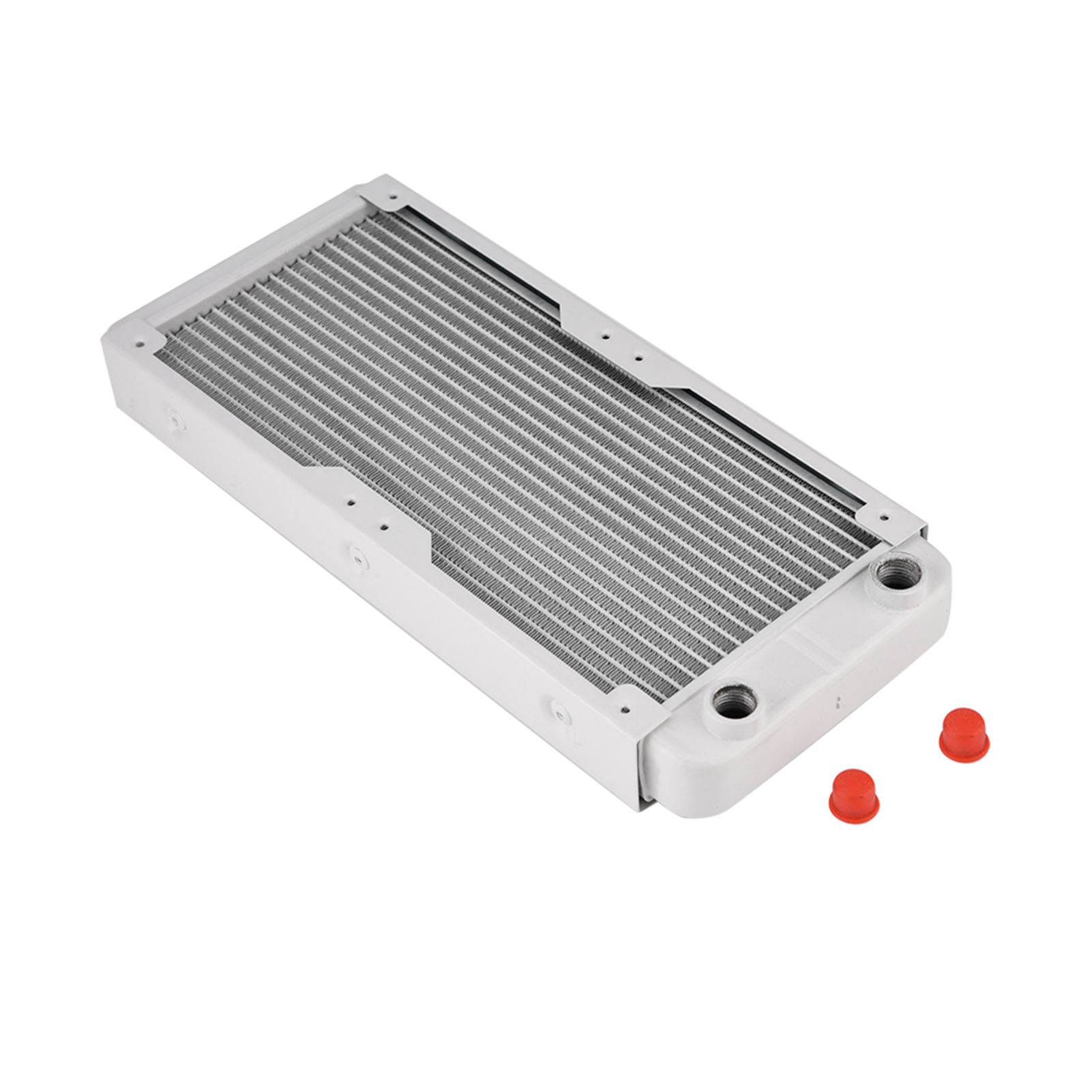 

Aluminum Radiator Heat Sink Computer Water Cooling Liquid Heat Exchanger White Type 1