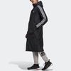 Adidas Long Insulated Coat With Side Slit And Printed Logo Men Outerwear Black GF0000