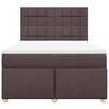 Maison Exclusive - Sommier à lattes de lit avec matelas Marron foncé 140x190 cm