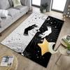 Golden Hamsa Symbol Office Rug Chair Mat, Entryway Carpet, Suitable for Front Door, Bedroom, Living Room, Desk, Holiday Gift