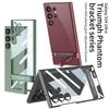 Transparent Electroplated Phantom Case Galaxy S24 Ultra With Precision Cutouts Kickstand Support