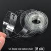 5m Transparent Double-Hole Balloon Chain for Events: Wedding, Birthday & Celebration Background Decor