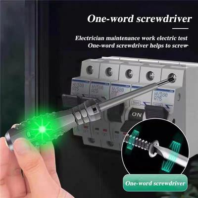 Tester Pen High Torque Magnetic Screwdriver Electricity Detector with Ergonomic Handle Multifunctional