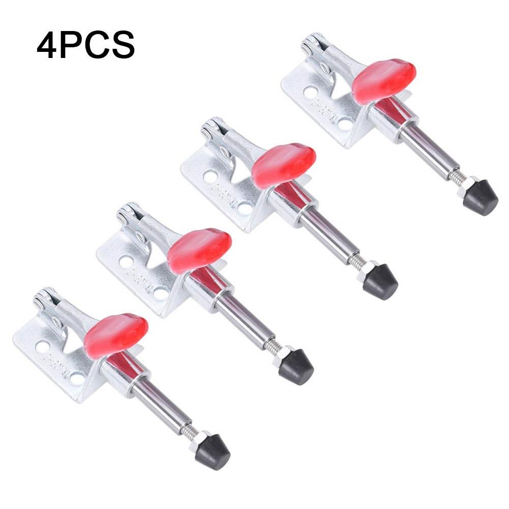 4 STÜCKE GH-301AM Schnellspanner Knebelklemme Spannkraft Schub-Zug-Klemmen Kolbenhub Handwerkzeug Schnellspanner Handwerkzeug