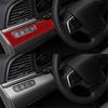 Red Carbon Fiber Interior Headlight Control Cover Trim For Hyundai Elantra