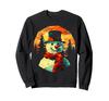 Snowman Christmas Motif Art Polygon Snowman Sweatshirt X-mas