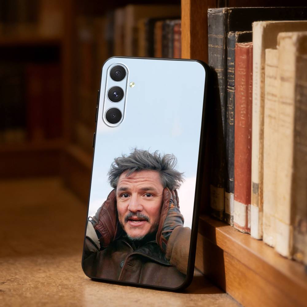 P-Pedro Pascal Actor Phone Case For Samsung S26,S25,S24,S23,S22,S21,Plus,Fe,Lite,Others Black Cover