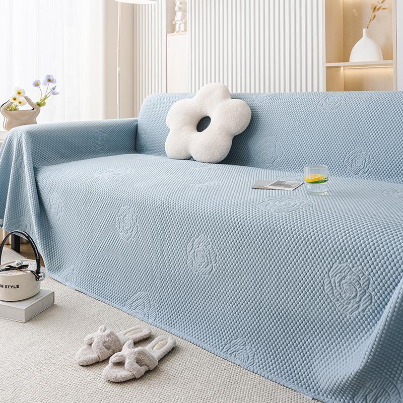 Summer Sofa Cover Cloth Ice Silk Sofa Towel a Whole All-Inclusive Universal Cover Cover Anti-Scratching Sofa Cushion