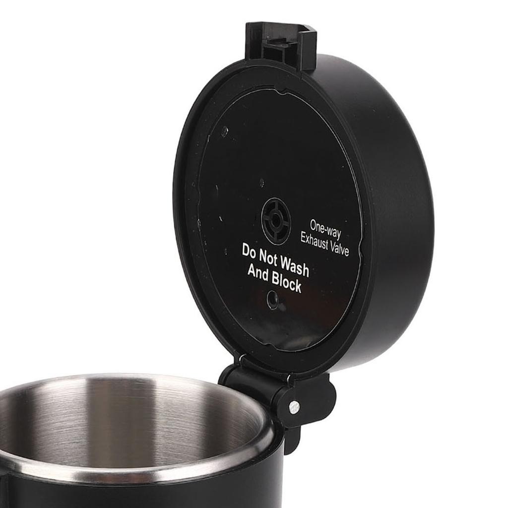 Coffee Canister Airtight Double Layer 304 Stainless Steel Coffee Container with Scoop for Coffee Bean Coffee Grounds Tea