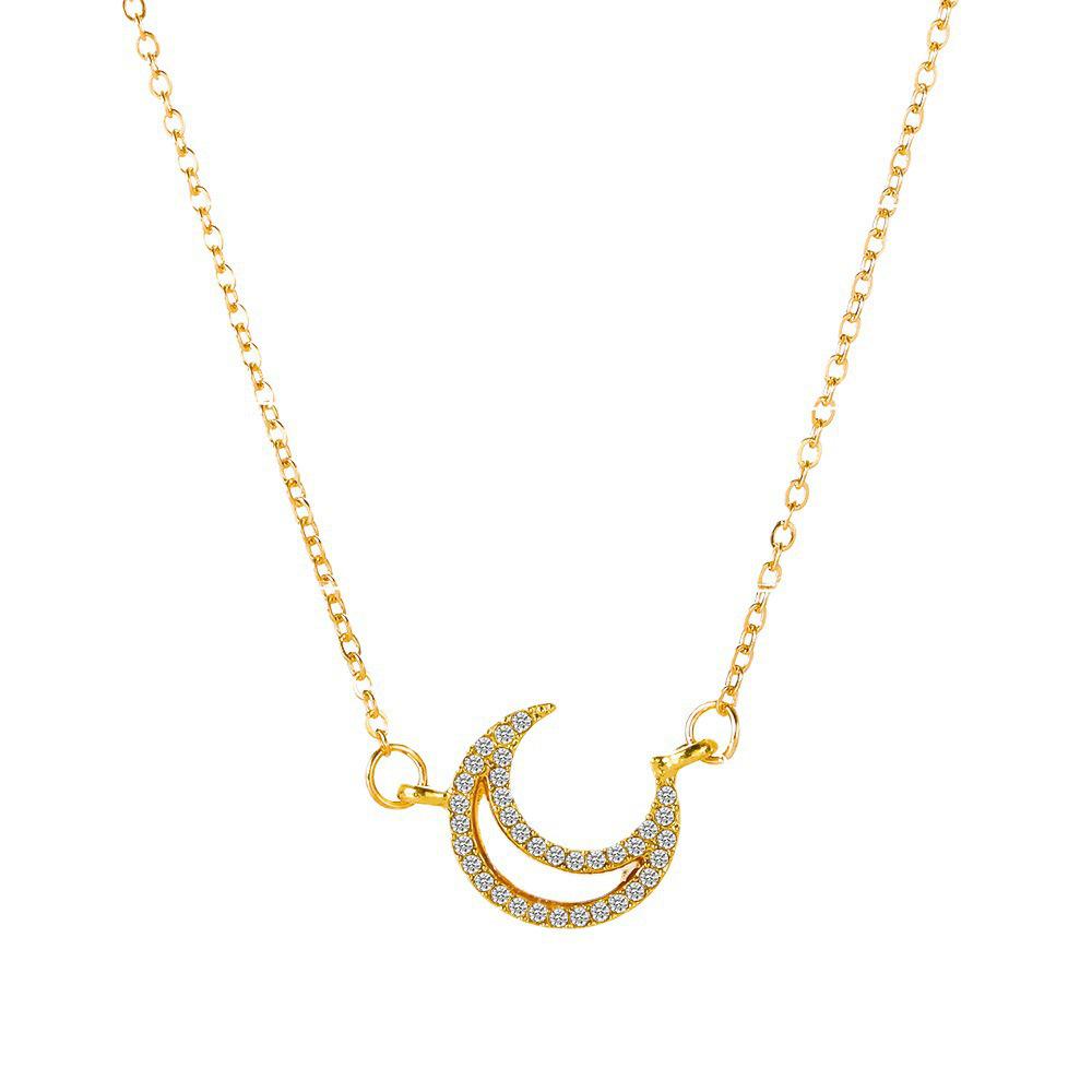 

Rhinestone Star Moon Dangle Earrings: Trendy European & American Design for Women