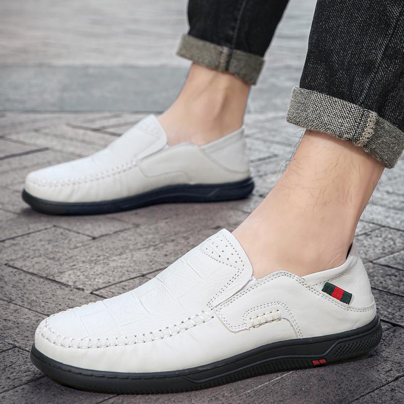 Fashion Spring Autumn Men's Loafers Soft Soled Comfortable High Quality Handmade Sole Driving Shoes Men's Business Leather Shoes