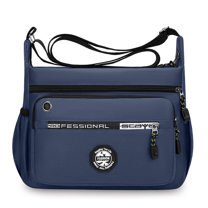 Meerlaagse Heren Messenger Bag Nieuwe Trend Vrijetijds Schoudertas Grote Capaciteit Pendelen Opbergtas.