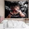 Juice WRLD1 Wandteppich für Schlafzimmer Ästhetik Klassenzimmer Wandbehänge für Wohnzimmer Studentenwohnheim Büro, Ideales Kreatives Geschenk