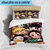 3PCS Anime Samurai Warrior's Journey 3pcs Bedding,Including 3PCS Duvet Cover And 2pcs Pillowcases Perfect for Christmas,Ideal for Bedroom, Dormitory