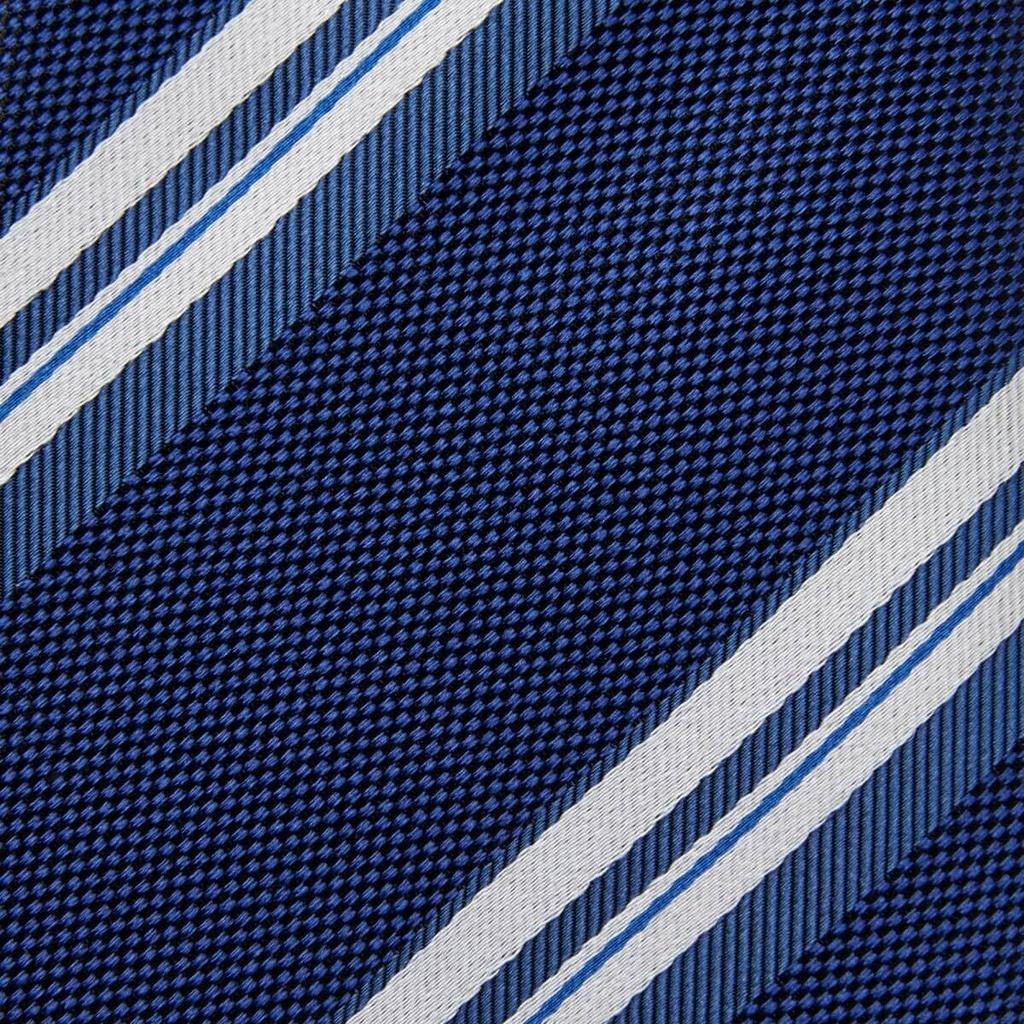[Ogier] Men's 100% Silk Jacquard Tie, Regular Tie, Regimental Stripe, Gift, Business, Stylish, 8cm Width