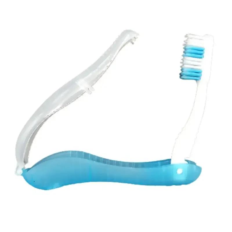Three-fold Seahorse Toothbrush Portable Travel Business Aviation Suit Soft Toothbrush Camping Cleaning Tool Bathroom Accessories