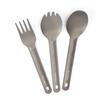 Set lingură-furculiță spork de camping Ti, tacâmuri reutilizabile de exterior pentru backpacking, camping