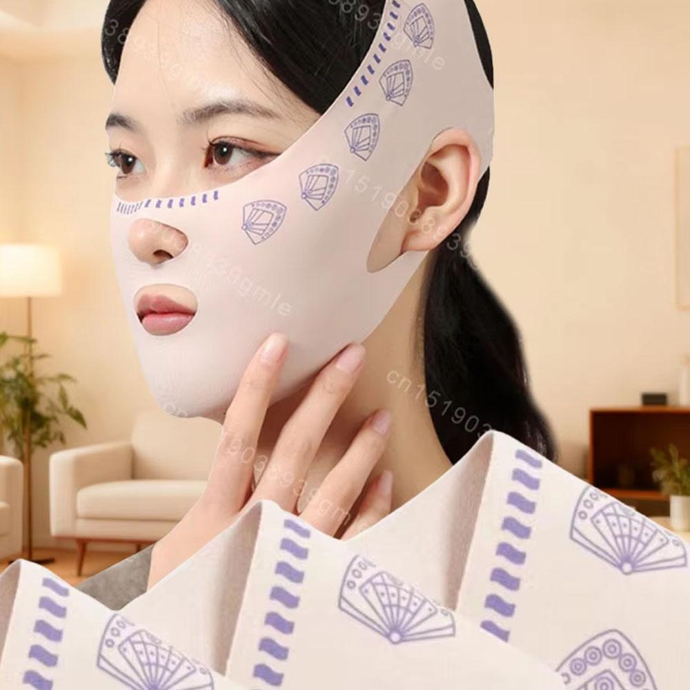 V Face Lifting Bandage Reusable Double Chin Reducer Lift Up Belt Face Slimming Sculpting Strap Facial Lifting Beauty Tool
