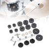 23 Pieces Cymbal Replacement Accessories Non Slip 2.5cm 4cm 5cm Felt Pads   Cymbal Sleeves Nuts Washers Base Set