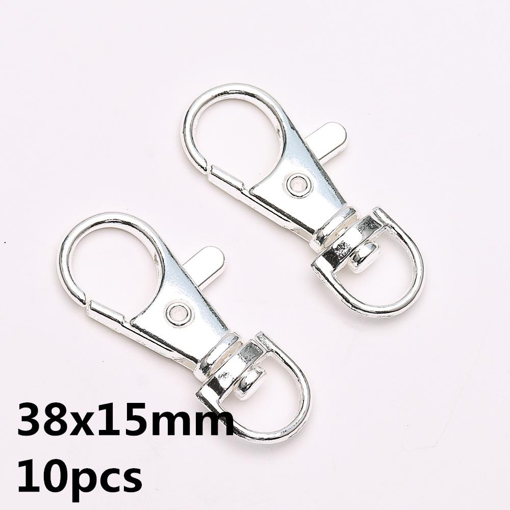 5-10pcs/Lot Lobster Clasp Hooks Spring Buckles Dog Chain Snap Hook Key Ring Swivel Connector Carabiner Handbag Belt Strap Clasp