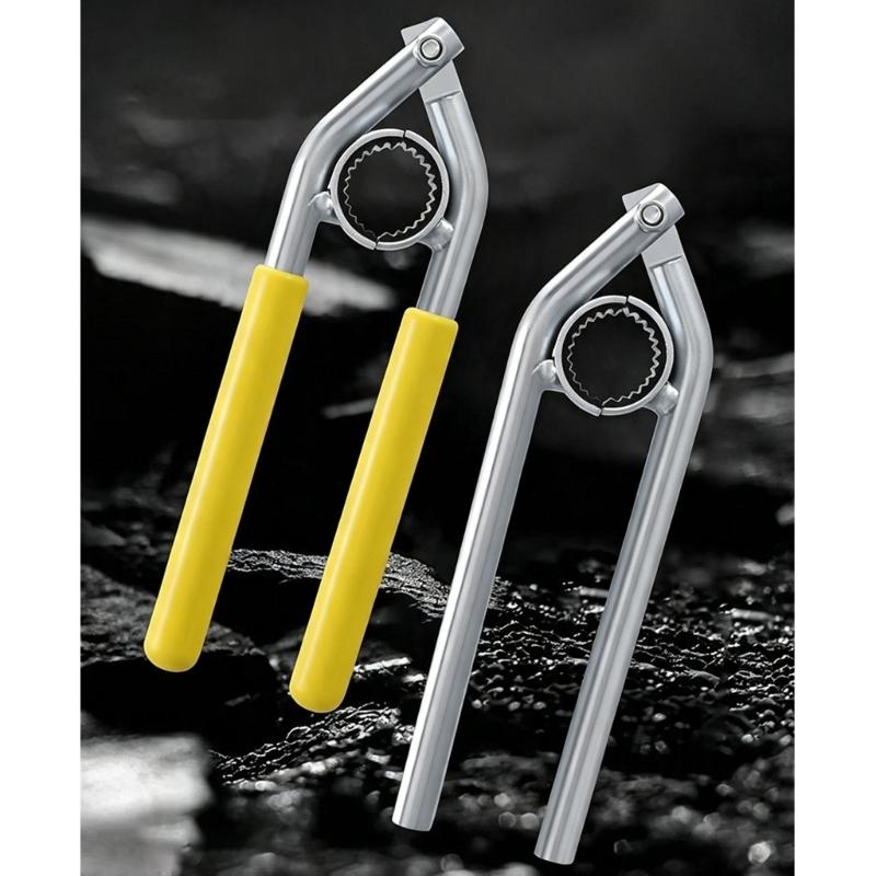 Sink Faucet Aerator Wrench Tool Carbon Steel Hand Tool with Toothed Head and Long Handle for Home Care and Cleaning Use