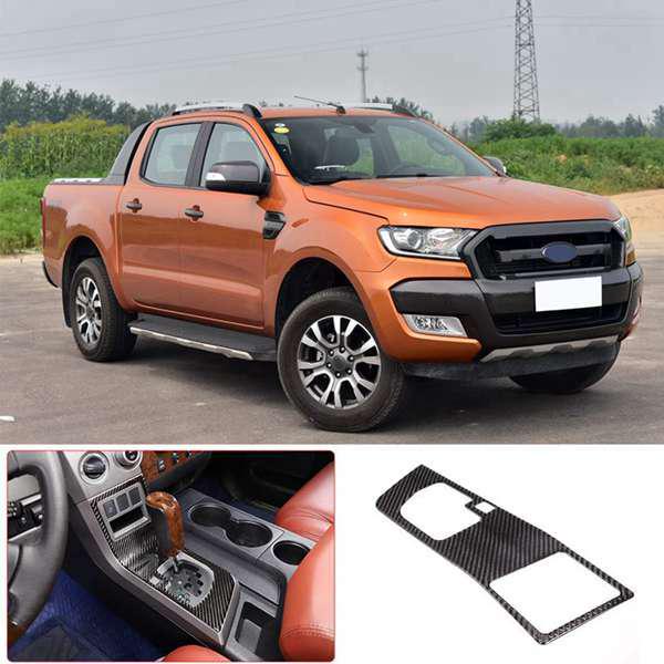 Soft Carbon Fiber Gear Shift Panel Frame for 2007-2013 Toyota Tundra Console