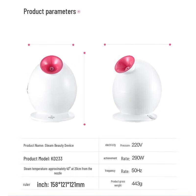 K·SKIN Portable Nano Hot Mist Facial Steamer