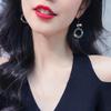 European & American Fashion Rhinestone Zirconia Bow Stud Earrings