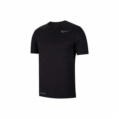 Men's Black Solid Logo T-Shirt