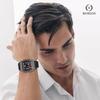 RORIOS Day of the Week Christmas Black Men's Watch, Quartz, Display, Luminous, Lightweight, Waterproof, Simple, Business, Unisex, Work, Stylish,