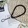 Teardrop beaded crystal mobile phone lanyard pendant case keychain pendant earphone accessories chain light luxury knotted new model