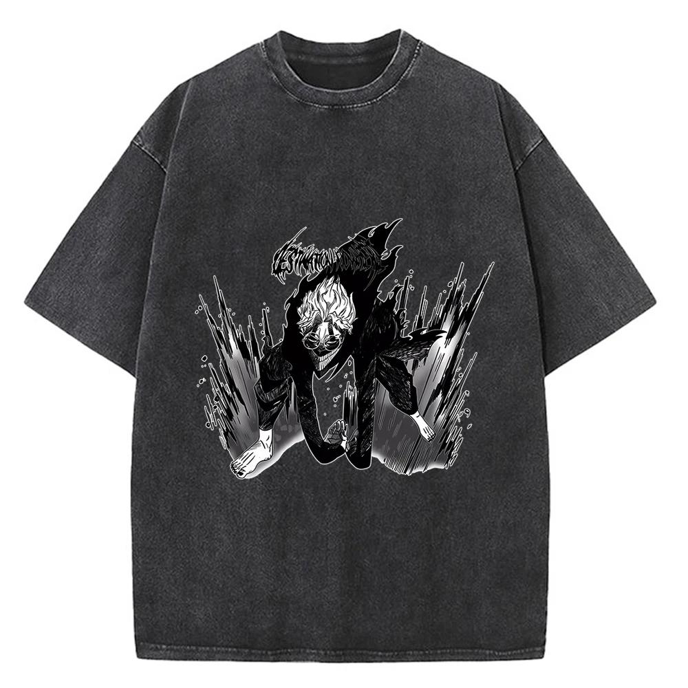 Dandadan Okarun T-Shirt Herren Japanisches Anime T-Shirt Cartoon Hohe Qualität Baumwolle T-Shirt Ästhetisches Mode T-Shirt Männlich