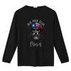 1964 Texas Old Man Club Vintage T Shirt Cotton Crew Neck  with Patriotic Bandana Print Vintage Washed Designer Clothes